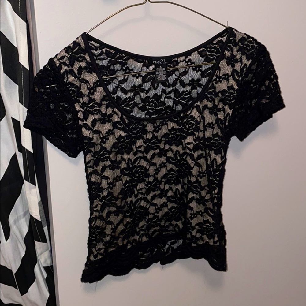 Black Lace Top